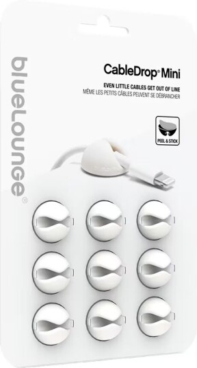 BlueLounge CableDrop mini kabelholdere CDM-WH (hvit)