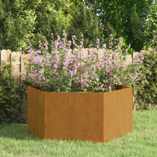 vidaXL Plantekasse rust 90x90x45 cm cortenstål