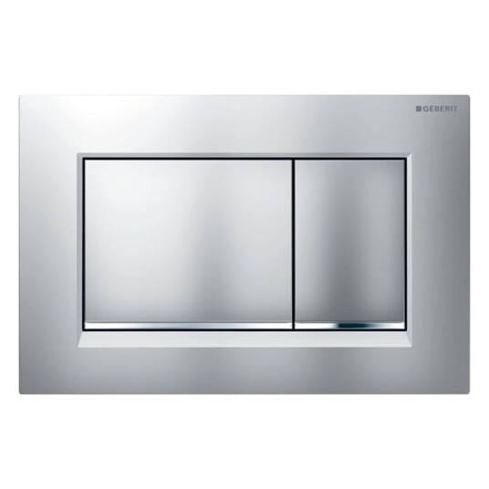 Geberit Sigma30 Betjeningsplate Matt Krom/Krom/Matt Krom, Easy-Clean