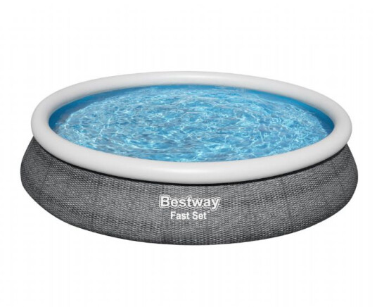 Bestway Fast Sett Pool Grå 9.677l 457x84 Cm Bestway Svømmebasseng Og Basseng 57313a