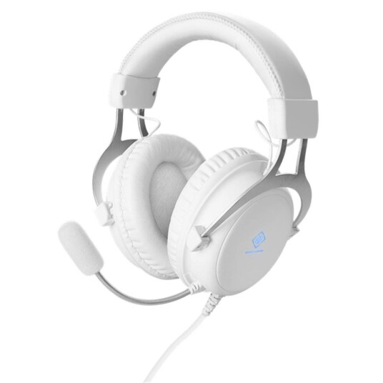 Deltaco WH85 Over-Ear Gaming Headset Hvit