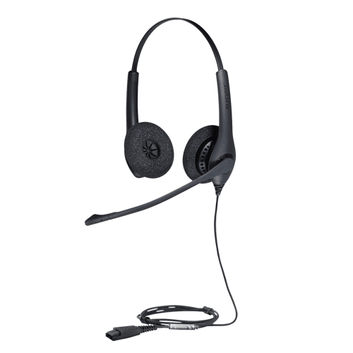 Jabra Biz 1500 Duo Hodesett Quick Disconnect Stereo Svart