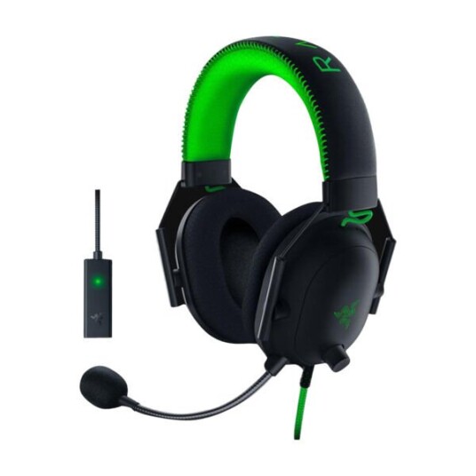 Razer Blackshark V2 Hodesett 3,5 Mm Jakk Stereo Grønn, Svart