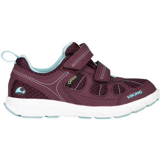 Viking Ludo Low GTX, fritidssko, barn 32 Plum/Aqua