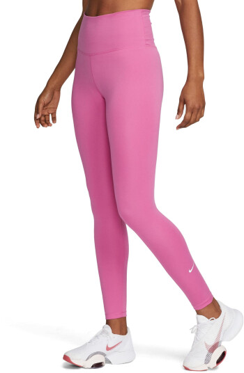 Nike One Dri-Fit High Waist Dame Comsic Fuchsia/White S