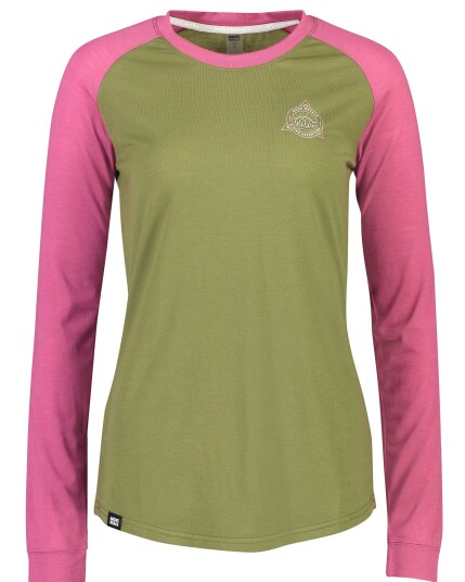 Mons Royale Icon Raglan L/S W Khaki Rose (Storlek M)