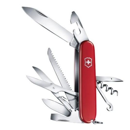 Victorinox - Huntsman lommekniv 91mm 14 funksjoner rød