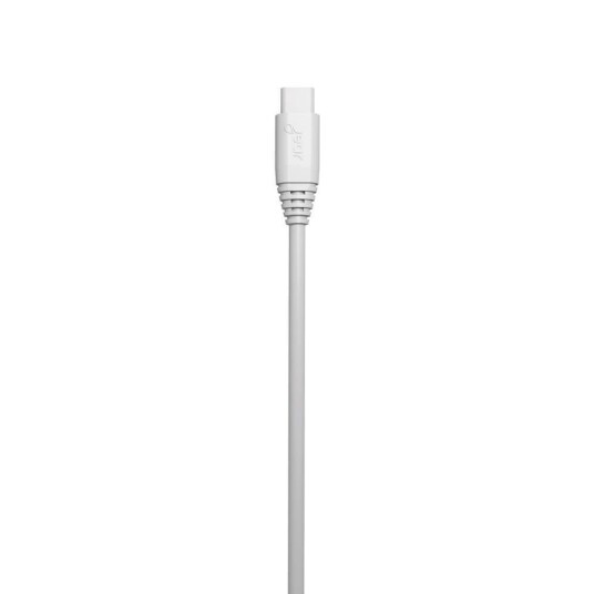 GEAR Synkkabel MicroUSB 3m Hvit Rund Kabel