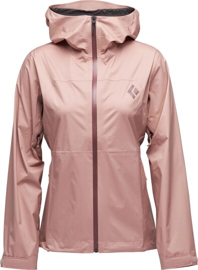 Black Diamond Women's StormLine Stretch Rain Shell Jacket L, Chalk Pink