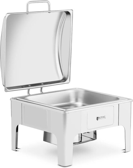 Chafing Dish - GN 2/3 - Royal Catering - 5.3 L - 1 brenselcelle - kuppelformet lokk RCCD-RT11_6L