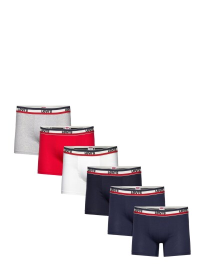 Levi´s Levis Men Sprtswr Logo Boxer Brief Navy Levi´s BLUE/RED/GREY S , M , L , XL , XXL