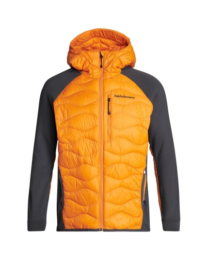 Peak Performance Helium Down Hybrid Hood Jacket M Orange Flare (Storlek S)