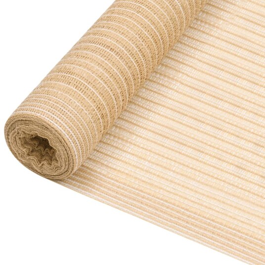 vidaXL Skjermnett Beige 1,5x10 m HDPE 150 g/m²