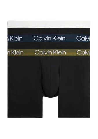 Calvin Boxer Brief 3Pk - B-Vaprs Gry/Dark Olive/Bl Bry Wb XL