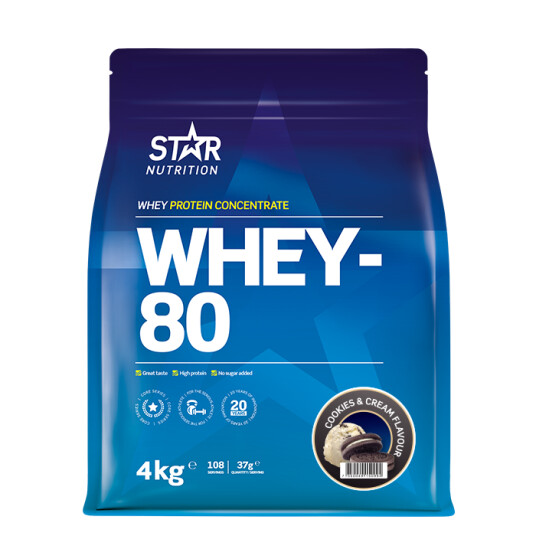 Whey-80 Myseprotein 4 kg