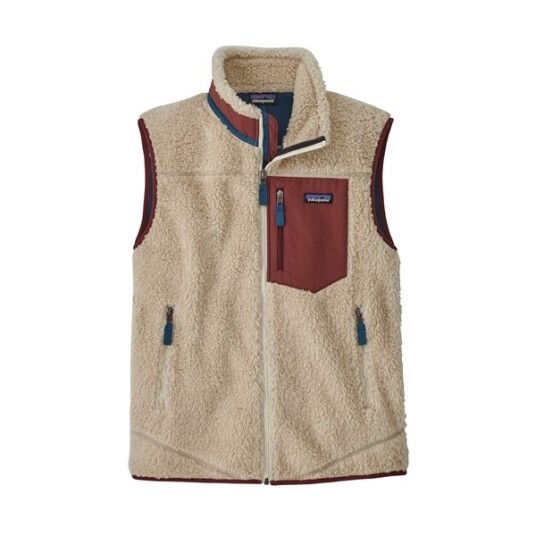 Patagonia M's Classic Retro-X Vest Dark Natural W/Sequoia Red M