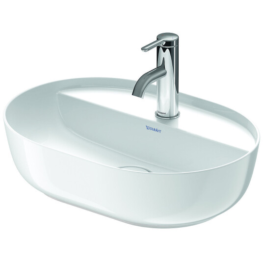 Duravit Luv Toppmontert servant 490x350 mm, 1 bl.hull, u/o.l, Grå m/WG