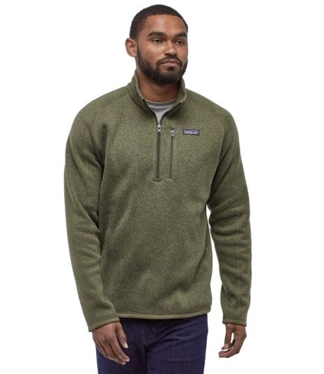 Patagonia Better Sweater 1/4 Zip, M's Industrial Green L