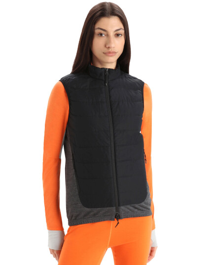 Icebreaker W Merinoloft Vest Black/jet/hthr/cb Black/Jet/Hthr/CB female M