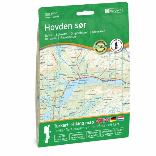 Ugland IT Nordeca Topo 3000 1:50 000 Hovden Sør Turkart