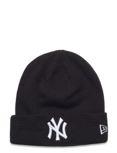 New Era Mlb Essential Cuff Beanie Ney Black New Era BLKWHI ONE SIZE