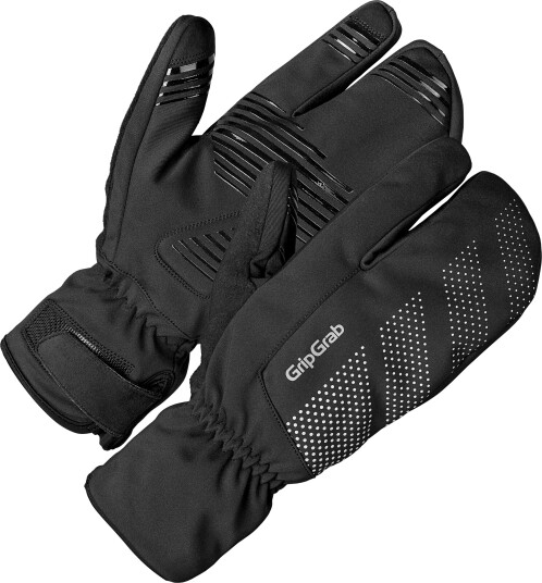 Gripgrab Ride Windproof Deep Winter Lobster Gloves Black S