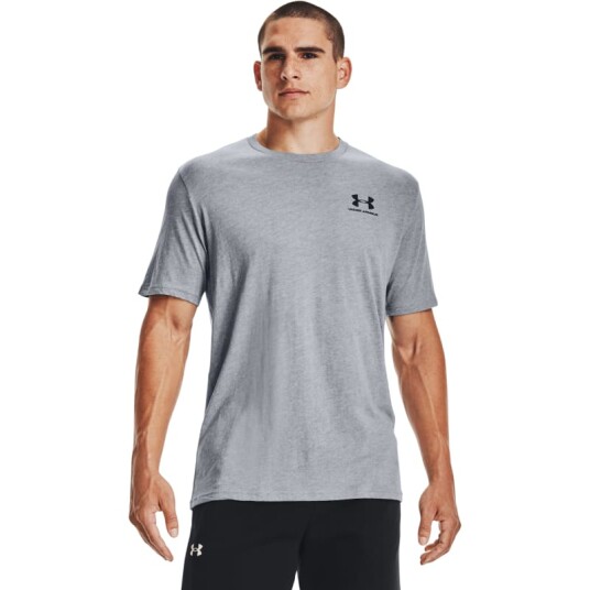 Under Armour Men's Sportstyle Left Chest Shortsleeve Grå XXL Man