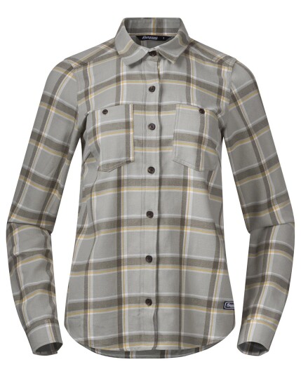 Bergans Tovdal Shirt W Lt Greenmud Check (Storlek M)