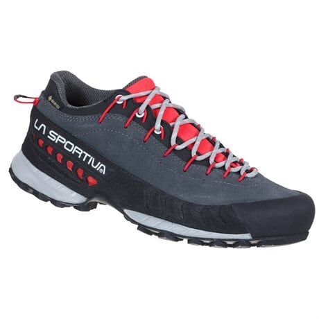 La Sportiva TX 4 GTX, Dame Carbon/Hibiscus (#434A58,#FE4355) Dame 38.5