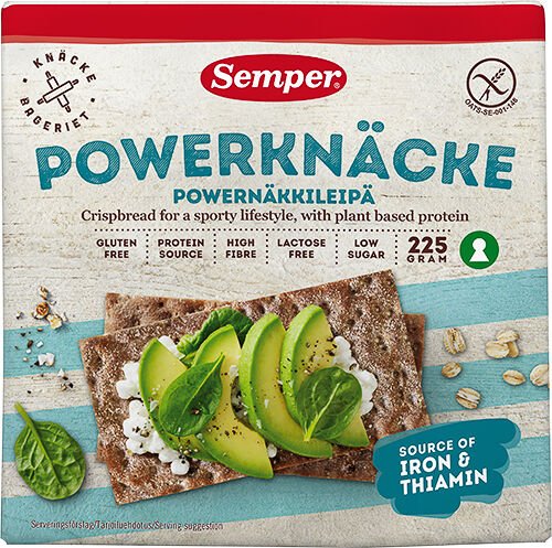 Semper Knekkebrød Powerknekke Glutenfri - 225 g