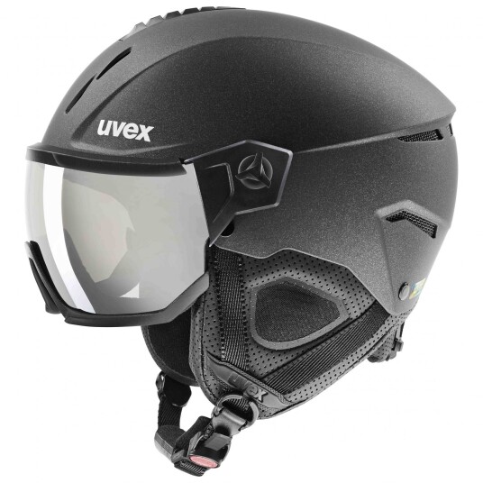 Uvex Instinct Visor, Skihjelm med Visir, Black Matt 60-62cm