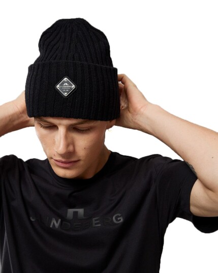 J.Lindeberg Jive Wool Beanie Black