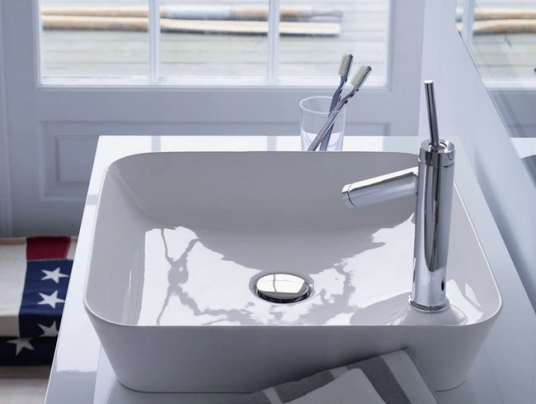 Duravit Cap Cod Toppmontert servant 460x460 mm, m/1 blanderhull.