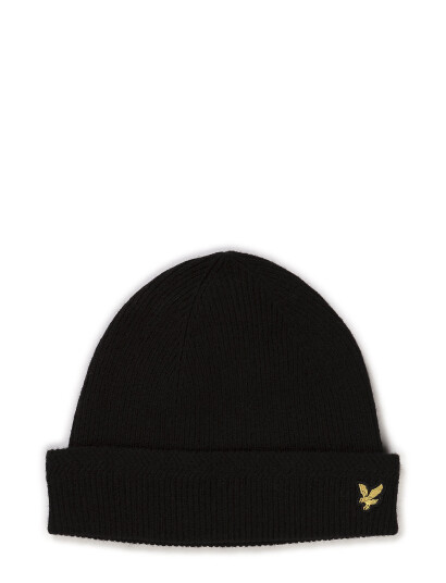 Scott Racked Rib Beanie Black Lyle & Scott BLACK ONE SIZE