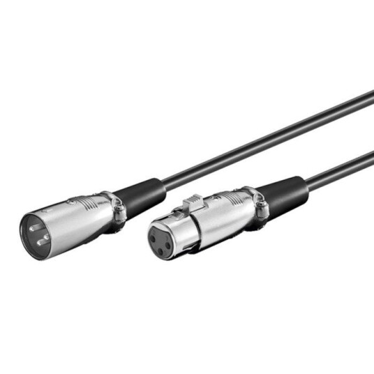 Balansert XLR-kabel 2 m Svart