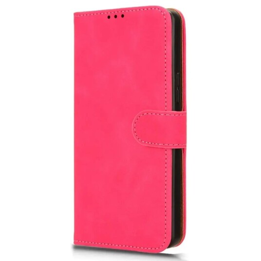 EIDERWOOD Asus Zenfone 11 Ultra Skinn Flip Deksel med Lommebok og Stativfunksjon - Pink