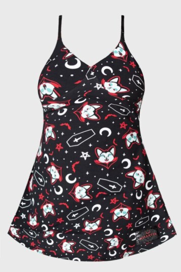 THE VAMPURR by KILLSTAR - Goth Kort kjole - Lil Vampurr Skater Dress - XS til 4XL - Damer - flerfarget