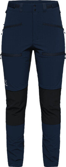 Haglöfs Women's Rugged Slim Pant 44 Regular, Tarn Blue/True Black