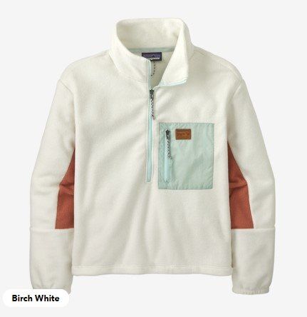 Patagonia W's Microdini 1/2 Zip P/O Birch White Birch White M