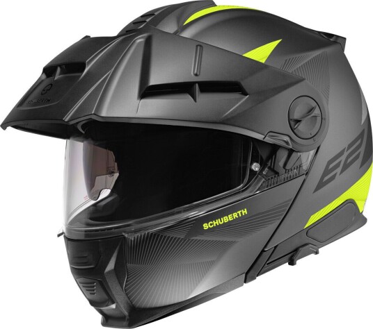 Schuberth E2 Defender Hjelm S Svart Gul