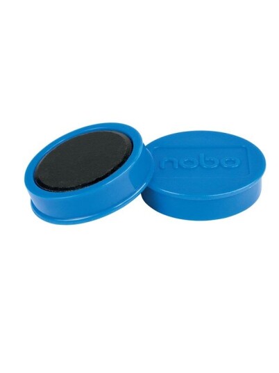 Nobo whiteboard magneter 10 stykk, 20 ark 38mm. Bl