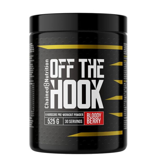 Off the Hook, Preworkout med koffein, 525g Bloody Berry