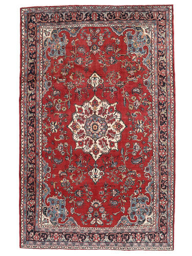 Håndknyttet. Opphav: Persia / Iran Orientalsk Mehraban Teppe Teppe 206X318 Mørk Rød/Brun (Ull, Persia/Iran)