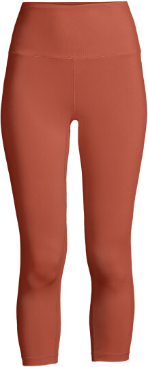 Casall Ultra High Waist Cropped Tights Burnt Sienna Red 40