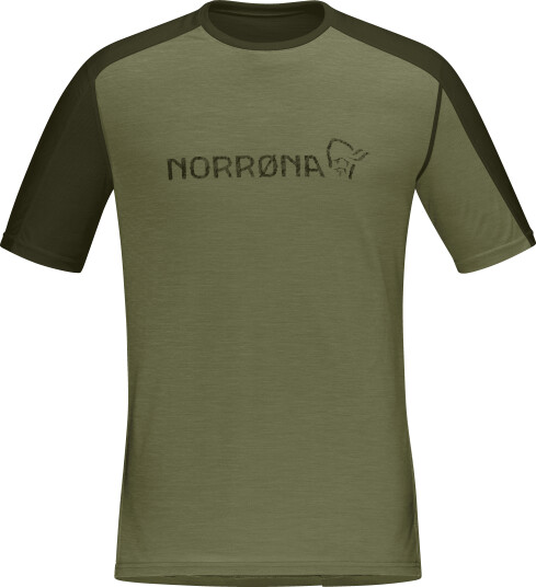 Norrøna Men's Falketind Equaliser Merino T-Shirt Olive Night/Rosin L