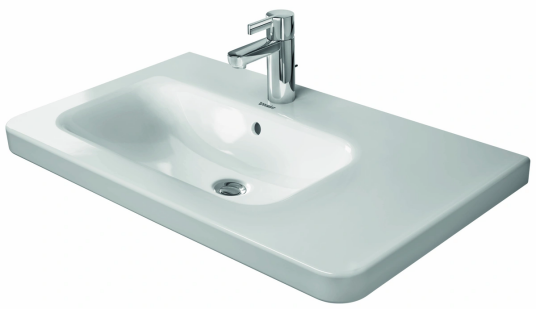 Duravit DuraStyle Møbelservant 800x480 mm, 1 bl.hull, u/o.l, Hvit m/WG