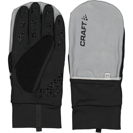 Craft Hybrid Weather Glove, løpehansker, unisex 8 silver/black