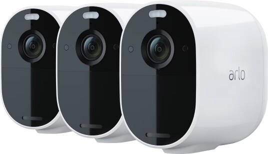 Arlo Essential trådløst FHD smartkamera 3-pakning (hvit)