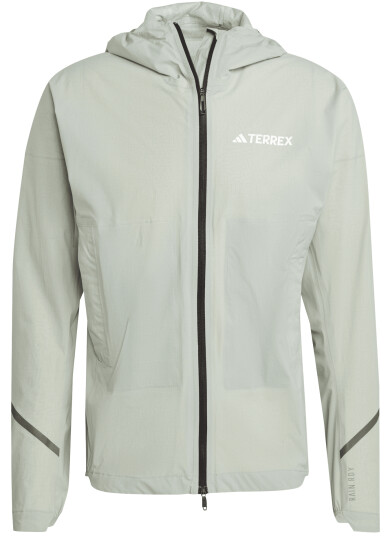 Adidas Men's Terrex Xperior 2.5L Light RAIN.RDY Jacket Silver Green S, Silver Green