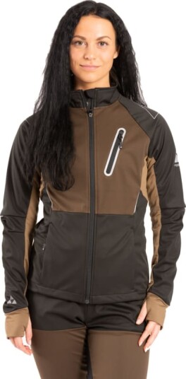 Fischer Women's ?sarna 2 Softshell Jacket XL, Oak Brown